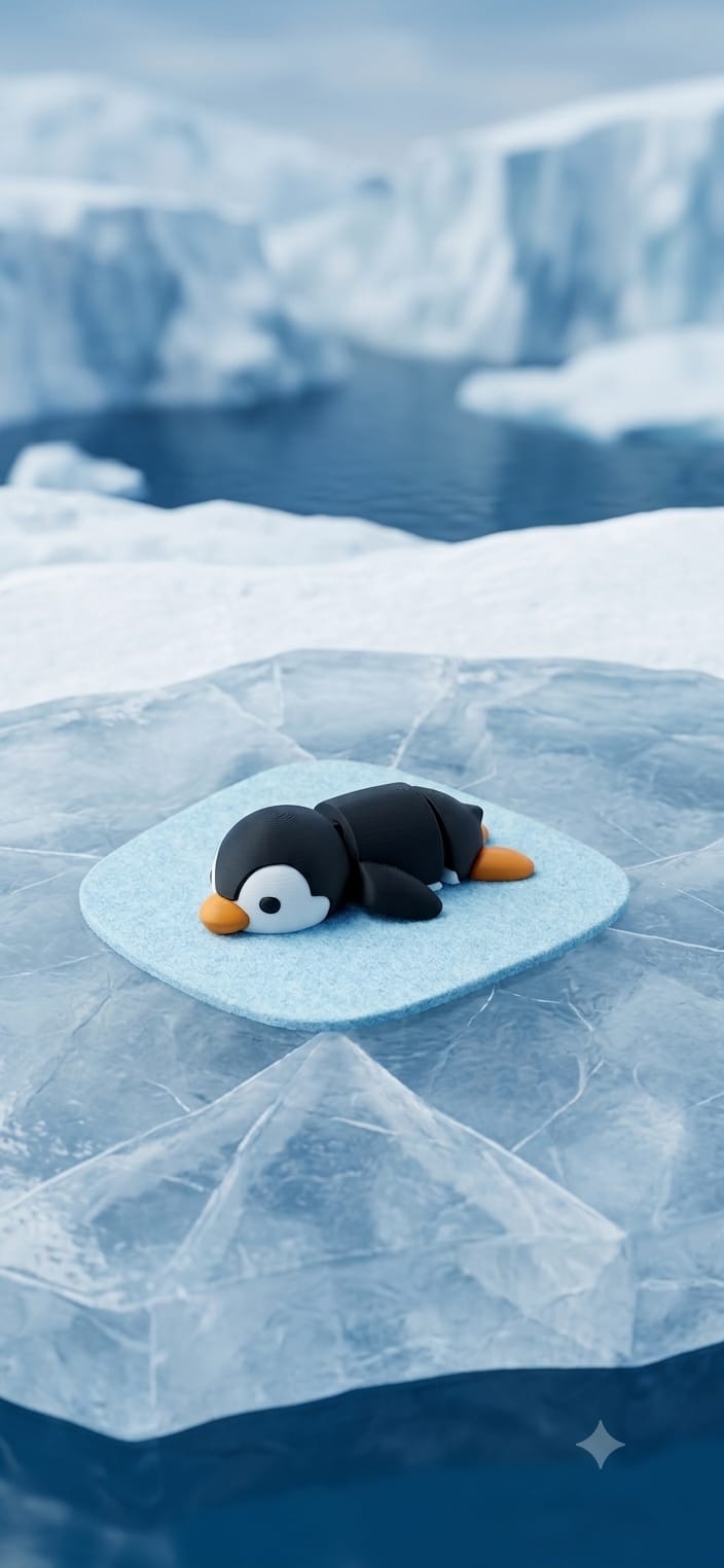 Mini Flexi Pinguino snodabile stampato 3D artigianale GM_Creations