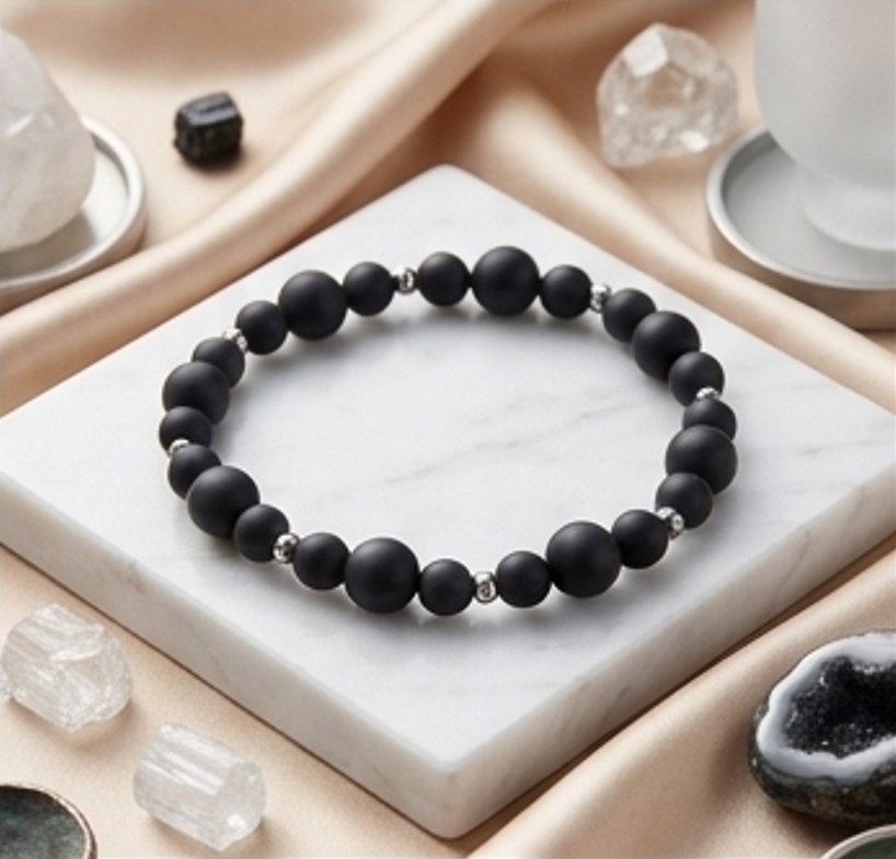 Bracciale artigianale in Onice pietre naturali handmade GM_Creations