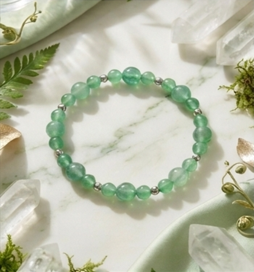 Bracciale artigianale in Avventurina pietre naturali handmade GM_Creations