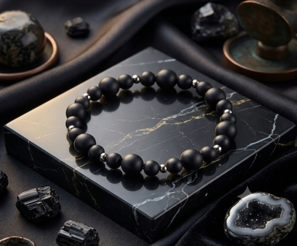 Bracciale artigianale in Onice pietre naturali handmade GM_Creations