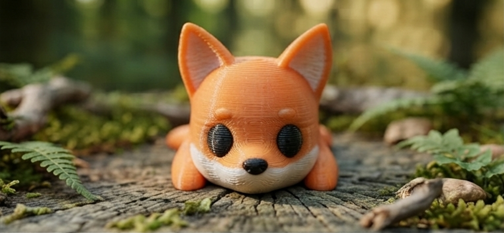 Mini Flexi Volpe snodabile stampato 3D artigianale GM_Creations