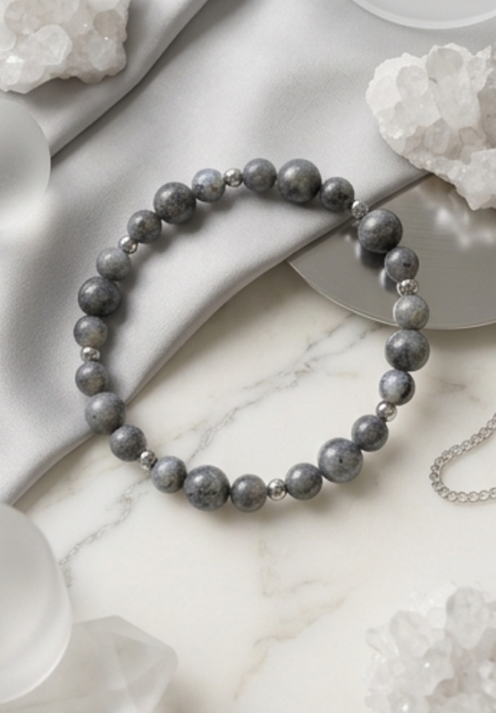 Bracciale artigianale in Labradorite pietre naturali handmade GM_Creations