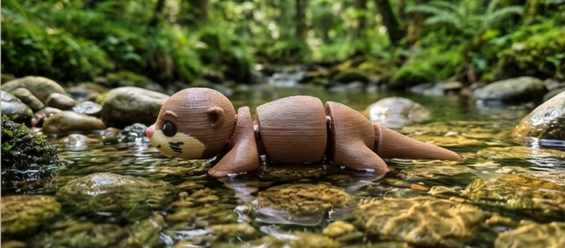 Mini Flexi Lontra snodabile stampato 3D artigianale GM_Creations