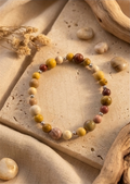 Bracciale artigianale in Mokaite Diaspro Australiano pietre naturali handmade GM_Creations