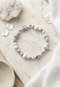 Bracciale artigianale in Magnesite pietre naturali handmade GM_Creations