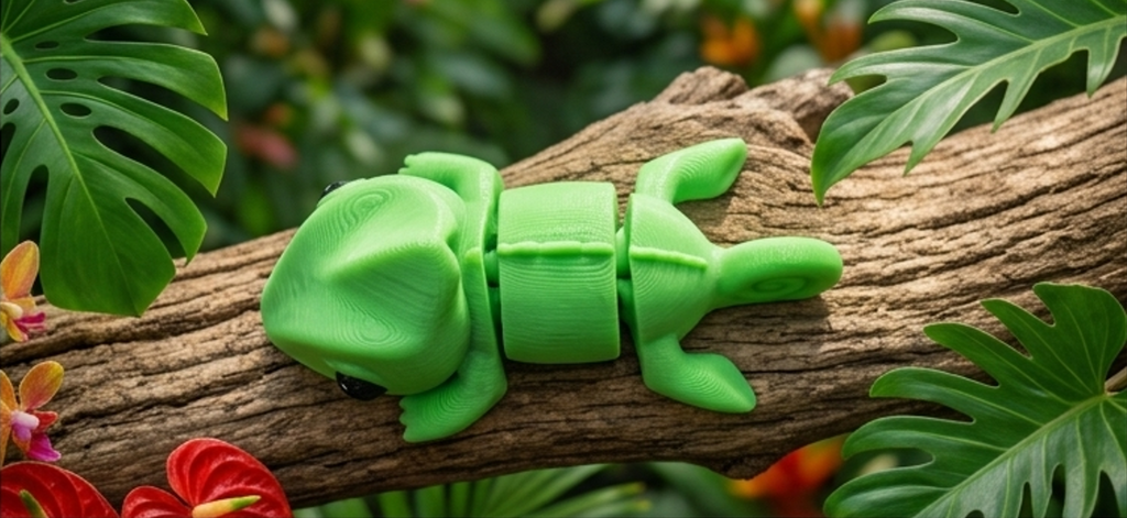 Mini Flexi Camaleonte snodabile stampato 3D artigianale GM_Creations