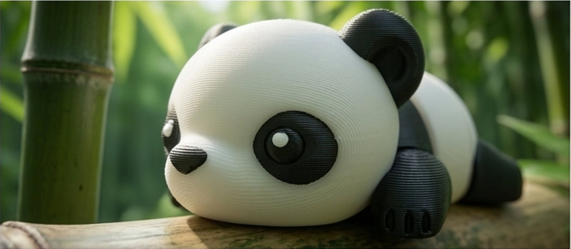 Mini Flexi Panda snodabile stampato 3D artigianale GM_Creations