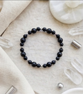 Bracciale artigianale in Tormalina Nera pietre naturali handmade GM_Creations