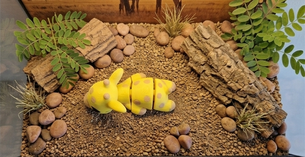 Mini Flexi Giraffa snodabile stampato 3D artigianale GM_Creations