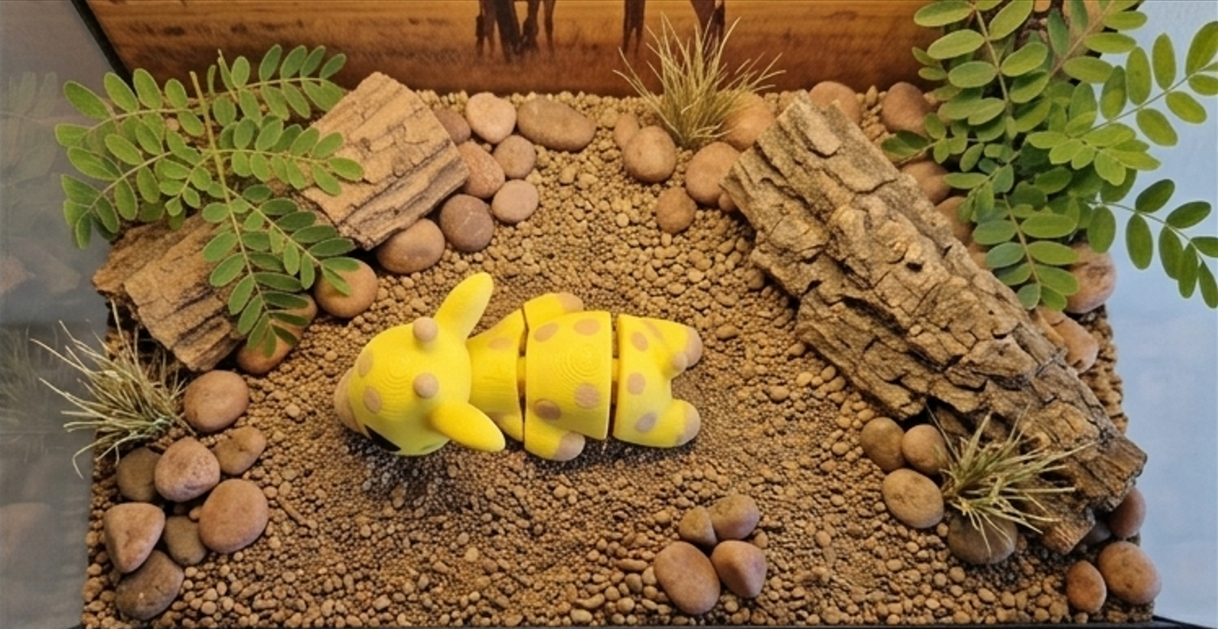 Mini Flexi Giraffa snodabile stampato 3D artigianale GM_Creations