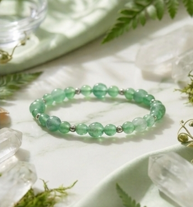 Bracciale artigianale in Avventurina pietre naturali handmade GM_Creations