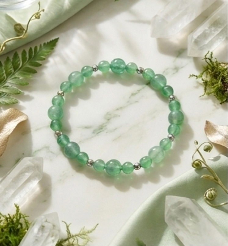 Bracciale artigianale in Avventurina pietre naturali handmade GM_Creations