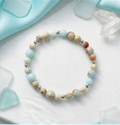 Bracciale artigianale in Shoushan pietra ornamentale handmade GM_Creations