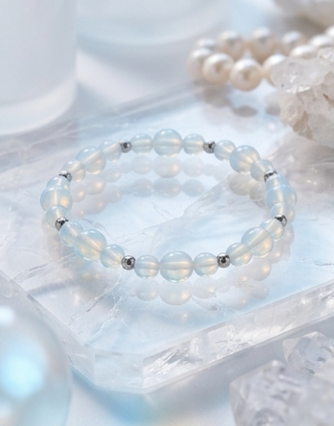 Bracciale artigianale in Opalite handmade GM_Creations