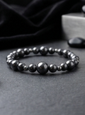 Bracciale artigianale in Ematite pietre naturali handmade GM_Creations