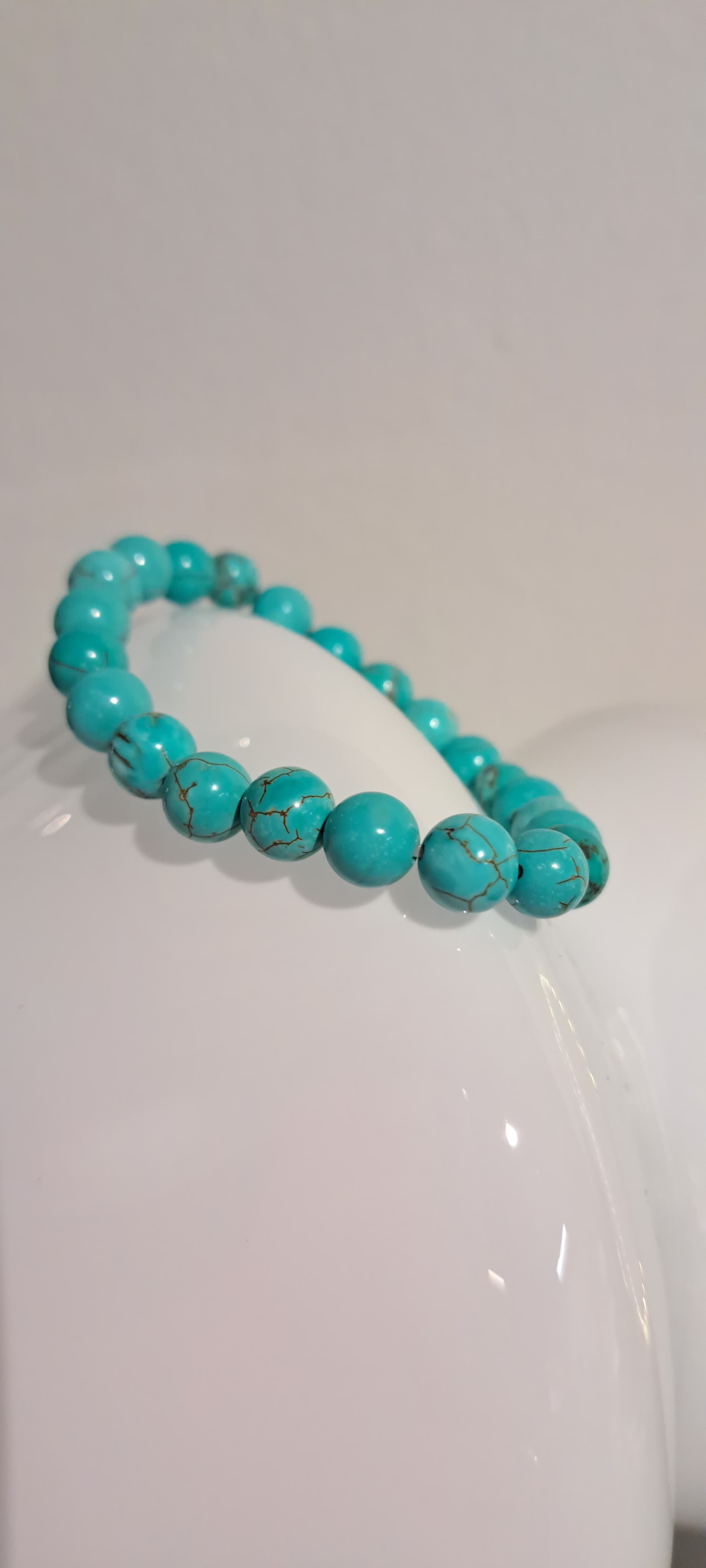 Bracciale artigianale in Turchese pietre naturali handmade GM_Creations
