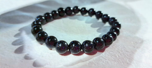 Bracciale artigianale in Arenaria Blu pietre naturali handmade GM_Creations