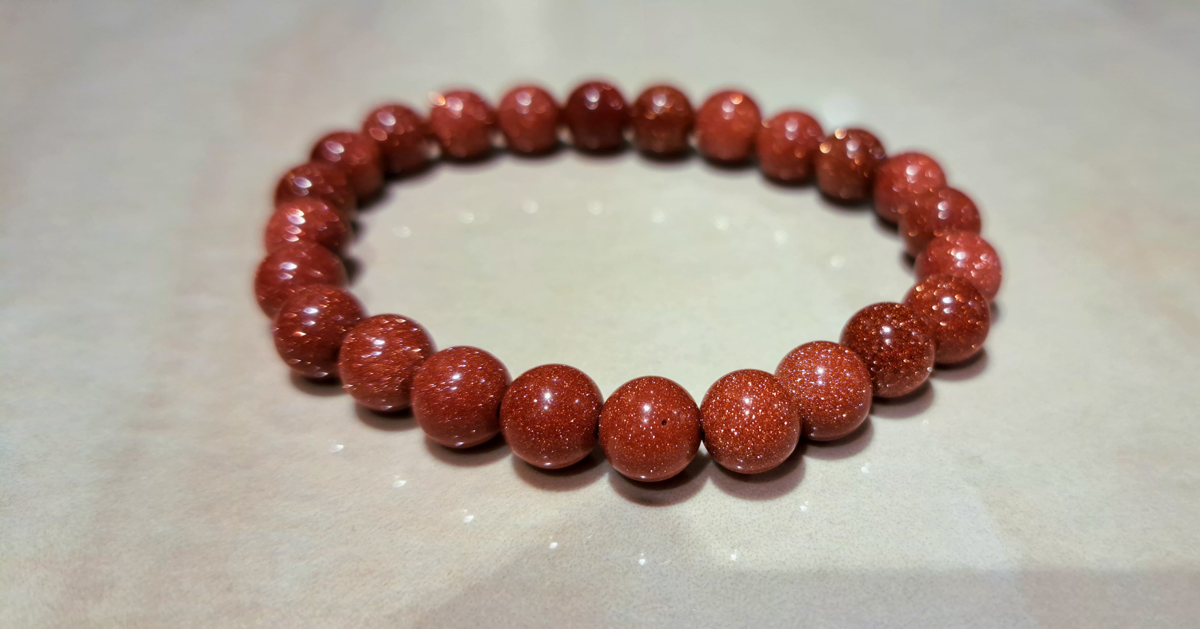 Bracciale artigianale in Gold Sandstone pietre naturali handmade GM_Creations