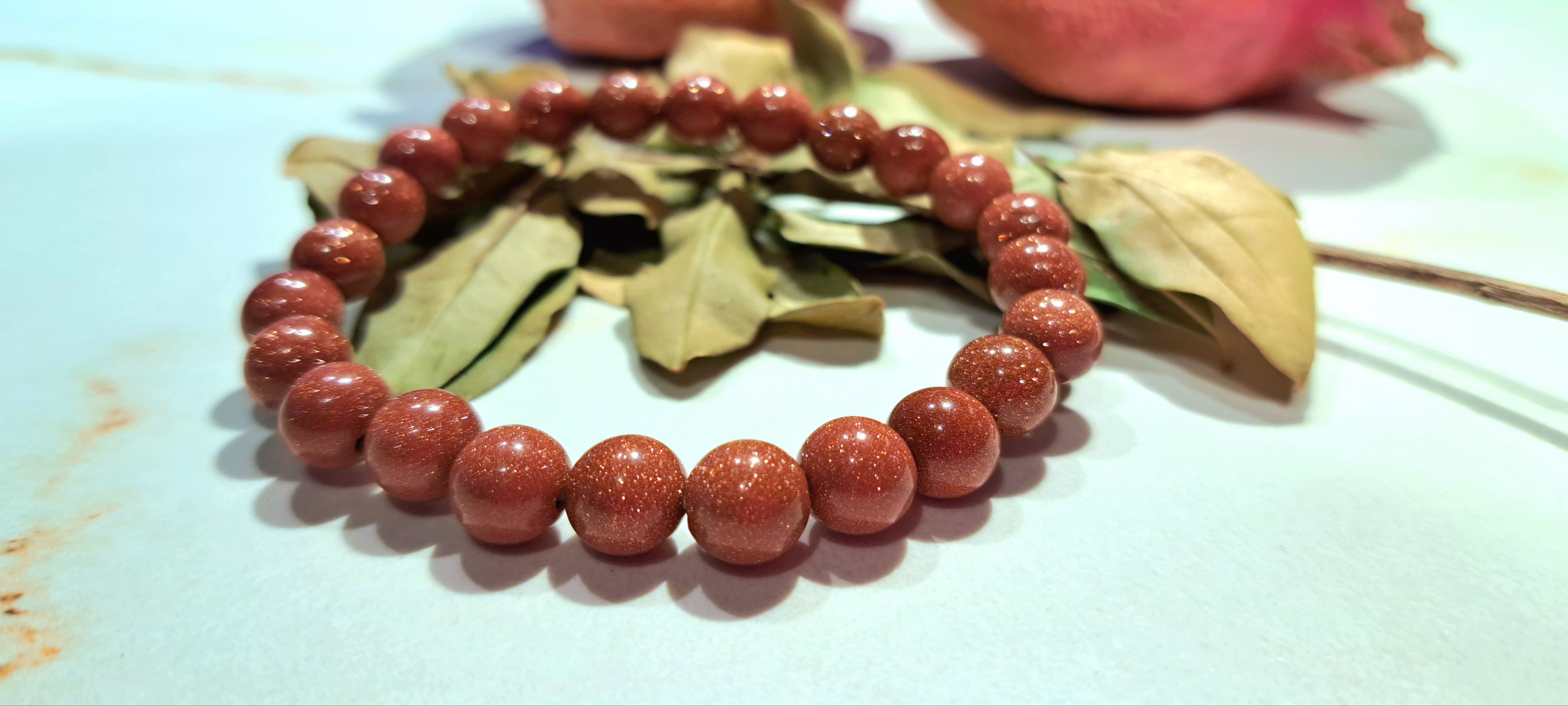 Bracciale artigianale in Gold Sandstone pietre naturali handmade GM_Creations