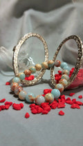Bracciale artigianale in Shoushan pietre naturali handmade GM_Creations