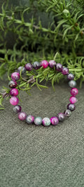 Bracciale artigianale in Giada Birmana pietre naturali handmade GM_Creations