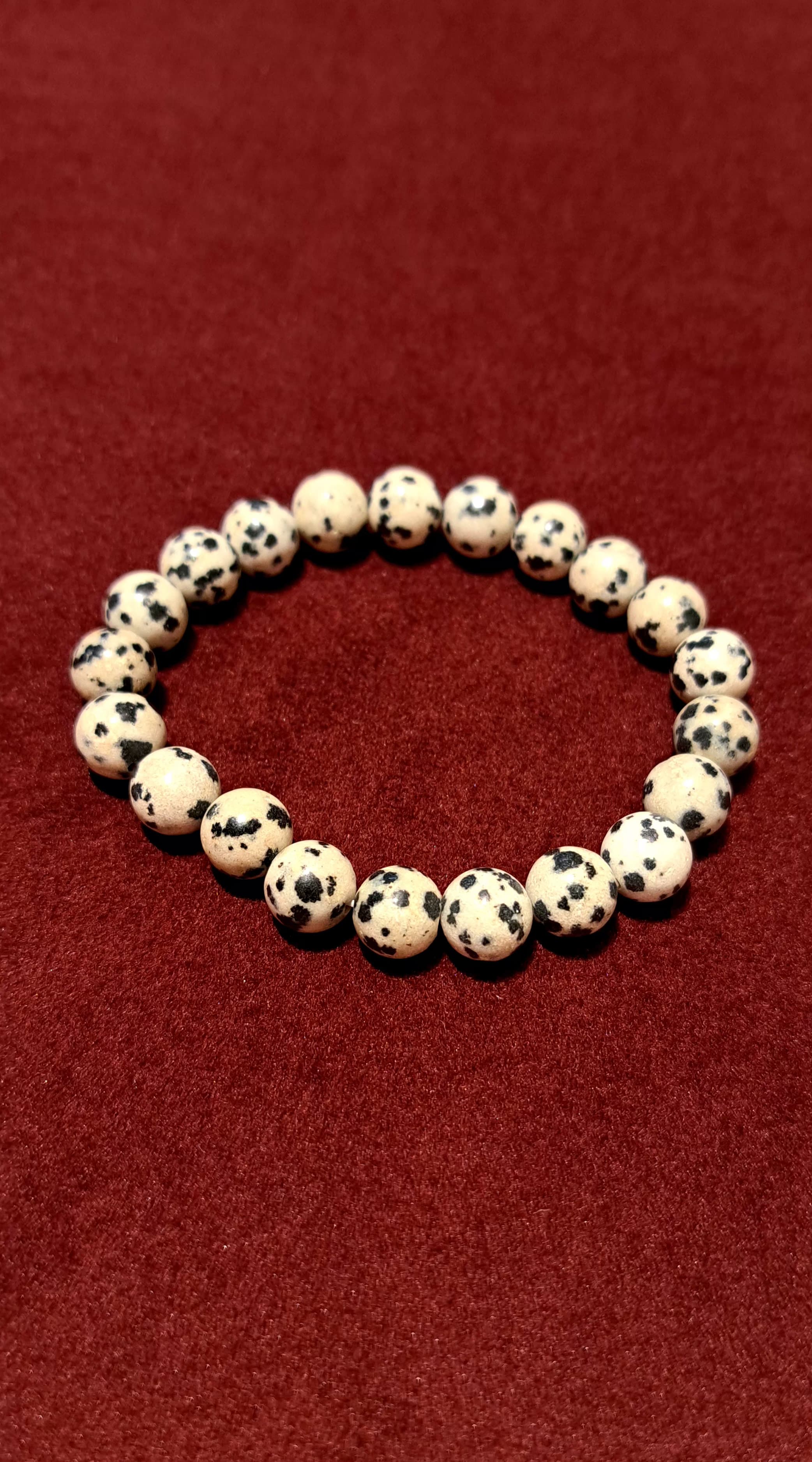 Bracciale artigianale in Diaspro Oceanico pietre naturali handmade GM_Creations