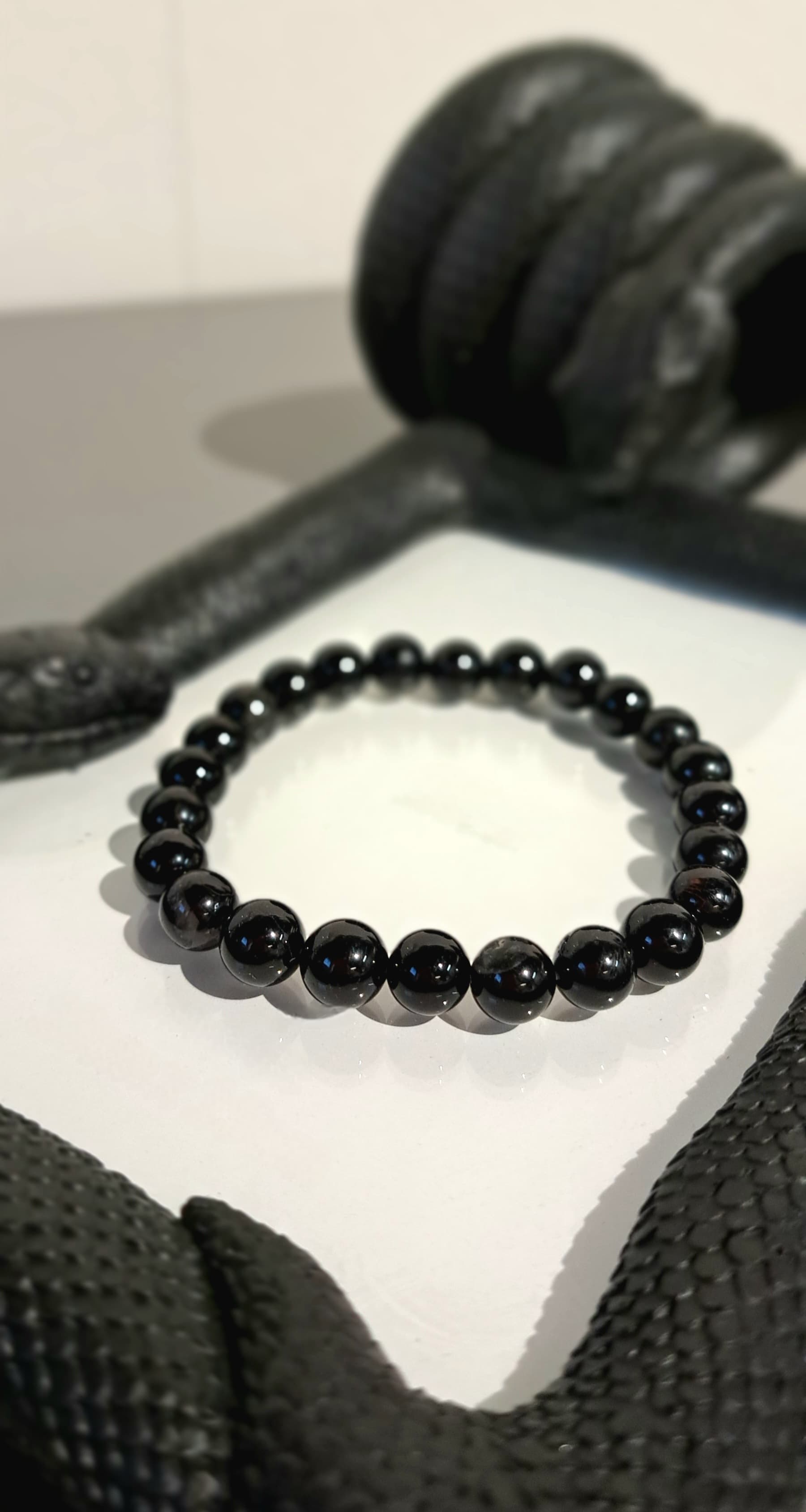 Bracciale artigianale in Tormalina pietre naturali handmade GM_Creations