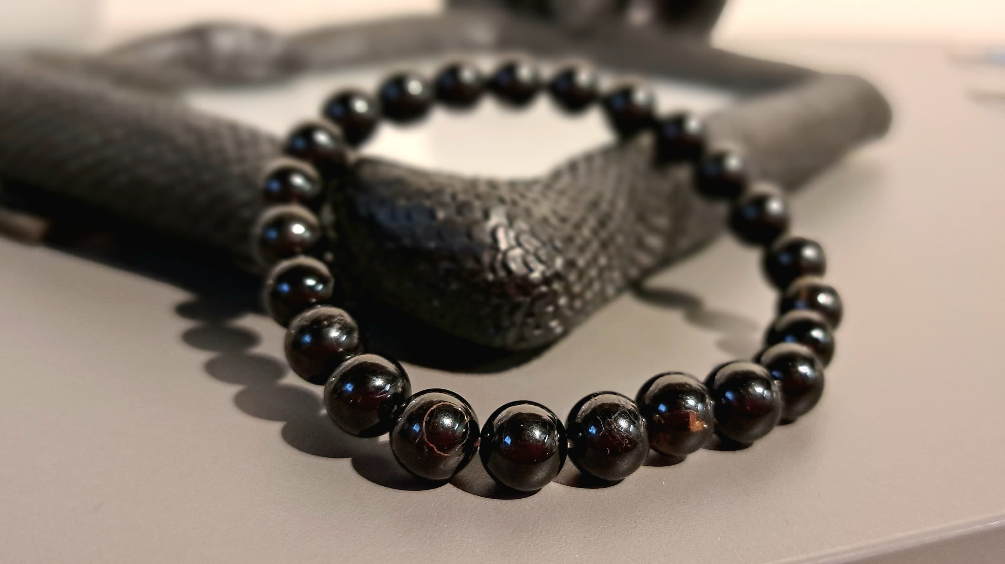 Bracciale artigianale in Tormalina pietre naturali handmade GM_Creations