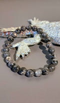 Bracciale artigianale in Labradorite pietre naturali handmade GM_Creations
