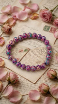Bracciale artigianale in Diaspro Imperiale Sedimenti Marini pietre naturali handmade GM_Creations