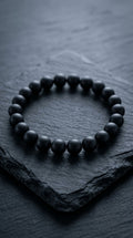 Bracciale artigianale in Onice Nero pietre naturali handmade GM_Creations