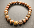 Bracciale artigianale in Diaspro Pelle di Leopardo pietre naturali handmade GM_Creations