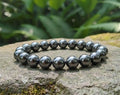 Bracciale artigianale in Ematite pietre naturali handmade GM_Creations